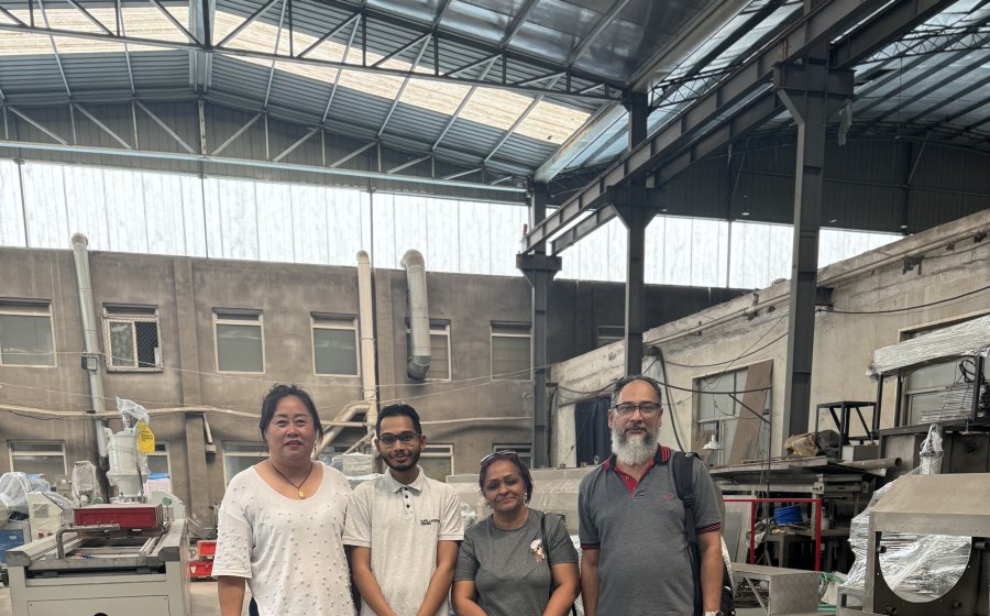 Suriname Customer Revisits Our Factory and Signs Contract for PVC Garden Pipe Making Machine