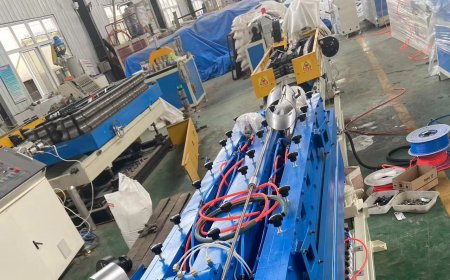 16mm to 50mm PE single wall corrugated pipe extruder