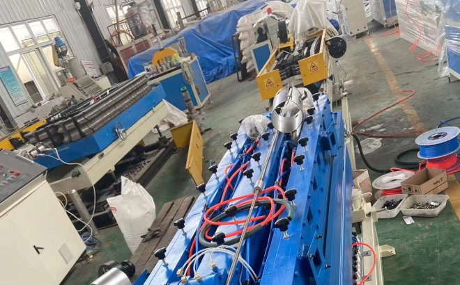 16mm to 50mm PE single wall corrugated pipe extruder