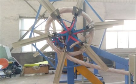 pe spiral corrugated pipe production line